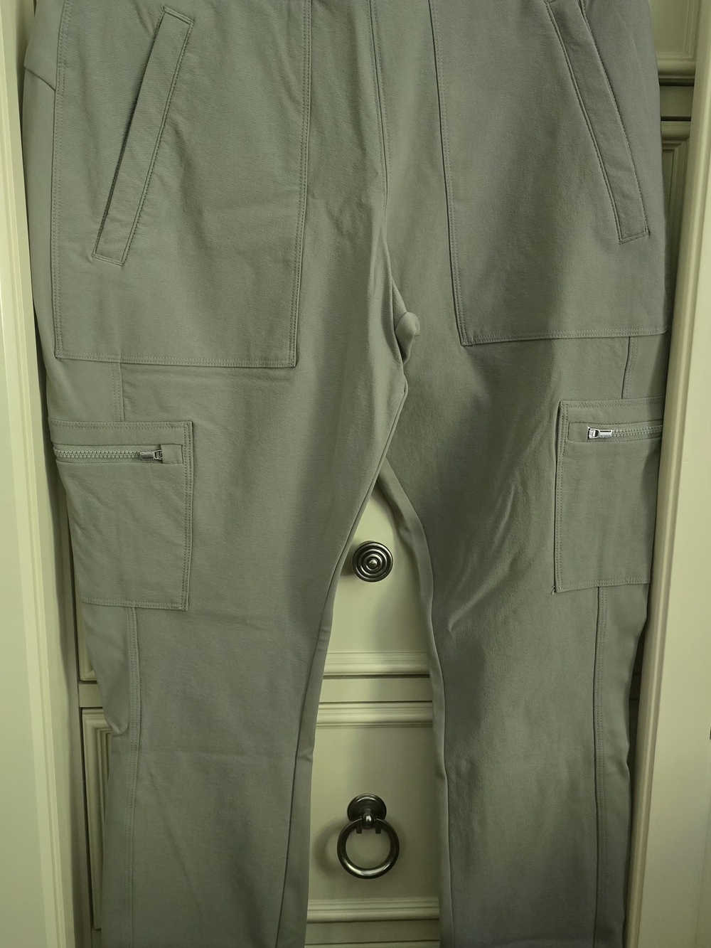 Men's Utility Cargo Leggings - Light Gray-Med. Size 8